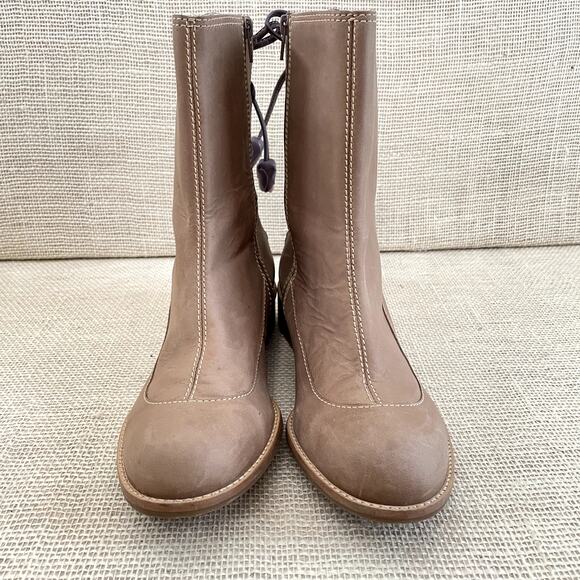 Anthropologie, Miss Albright Boots, Boho Nubuck Leather, Zip Up, Ladies 8 - Picture 6 of 10